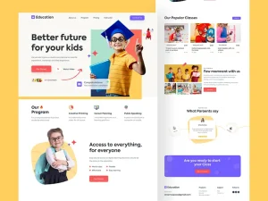 Educational Website Using Elementor Pro